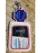 In Hoop Monogram Badge Holder