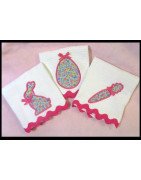 Simple Easter Applique Kitchen Towel Designs