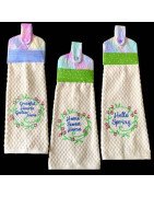 Framed Floral Home Designs for Towels