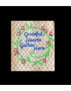 Framed Floral Home Designs for Towels