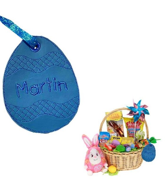 In Hoop Easter Basket Tag Set