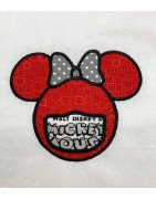 Masked Ms Mousehead Applique