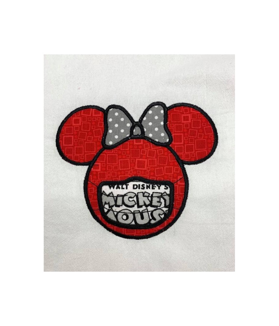 Masked Ms Mousehead Applique