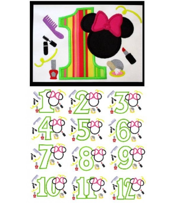 Ms Mouse Makeup Numbers BX Font