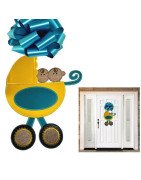 In Hoop Twins Carriage Door Hanger