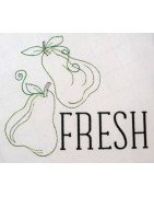 Fruit Outline Towel Set