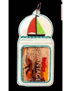 In Hoop Badge Holder Sailboat