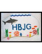 Monogram Frame Shark