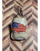 In Hoop Hand Sanitizer Holder Red White Blue USA