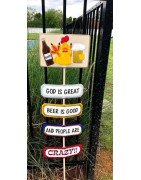 In Hoop Beer Is Good Yard Sign