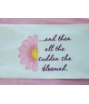 Half Flower Bloomed Applique Saying