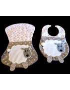 In Hoop 3D Sheep Burp and Bib Set