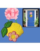 In Hoop Lemon Door Hanger
