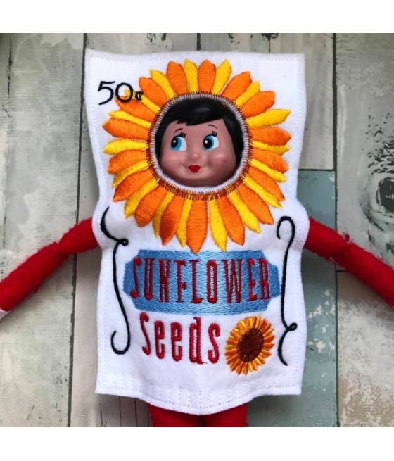 In Hoop Elf Costume Sunflower Seeds Pack