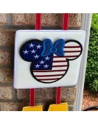 In Hoop Door Hanger Welcome Mouse