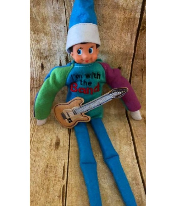 In Hoop Elf Shirt and Guitar
