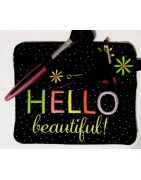 In Hoop Vinyl Hello Beautiful Zipper Bag