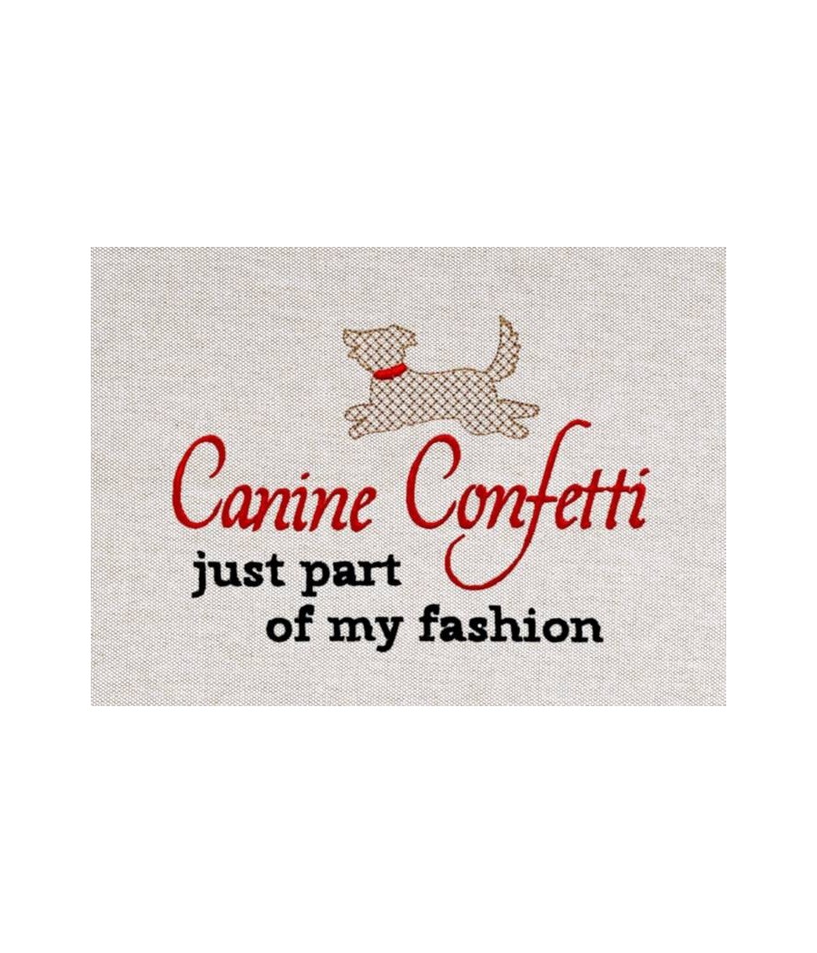 Canine Confetti Saying