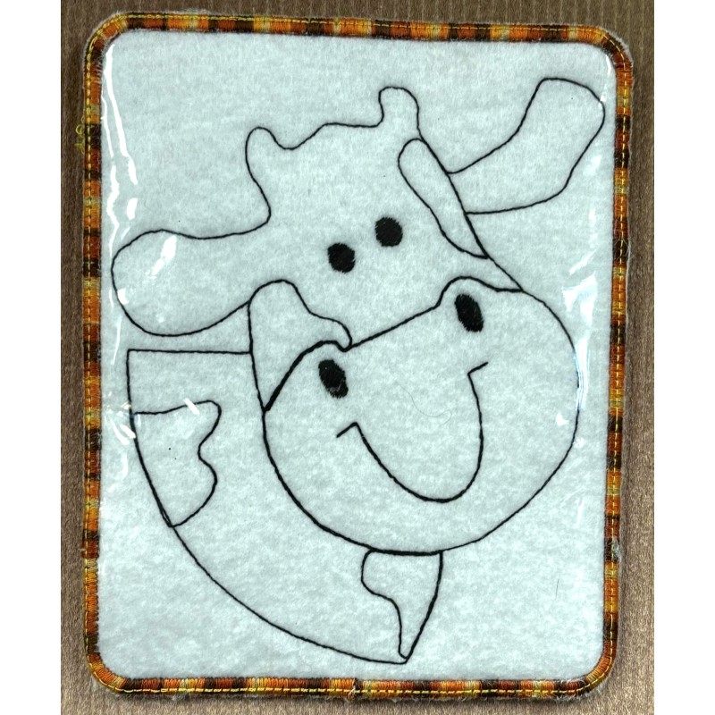 In Hoop Cow Coloring Page