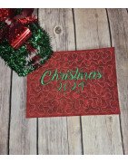 In Hoop Christmas Mug Rug