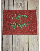In Hoop Merry and Bright Mug Rug