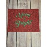 In Hoop Merry and Bright Mug Rug