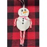 In Hoop Snowman Ornament