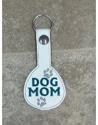 In Hoop Key Fob Dog Mom