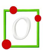 Specialty Applique Square with Dots Font