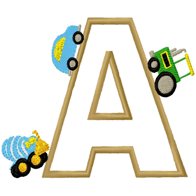 Specialty Applique Car Font