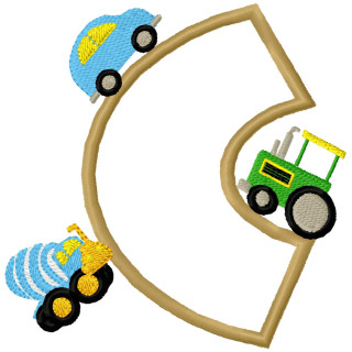 Specialty Applique Car Font