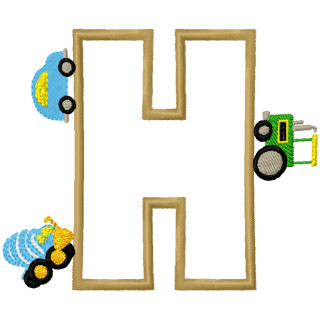 Specialty Applique Car Font