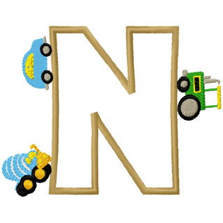 Specialty Applique Car Font