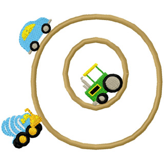 Specialty Applique Car Font