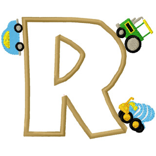 Specialty Applique Car Font