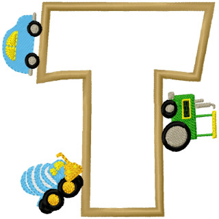 Specialty Applique Car Font