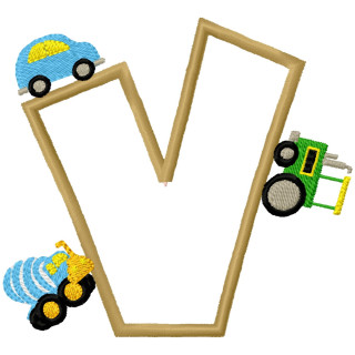 Specialty Applique Car Font