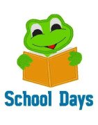 school-frog-boy-reading-mega-hoop-design