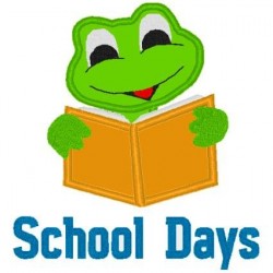 school-frog-boy-reading-mega-hoop-design