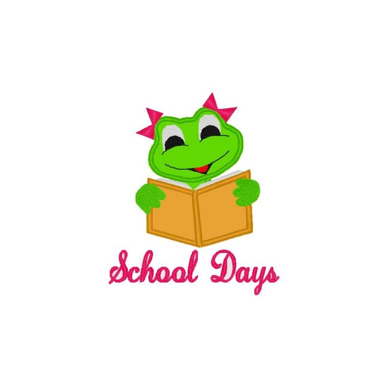 school-frog-girl-reading-mega-hoop-design