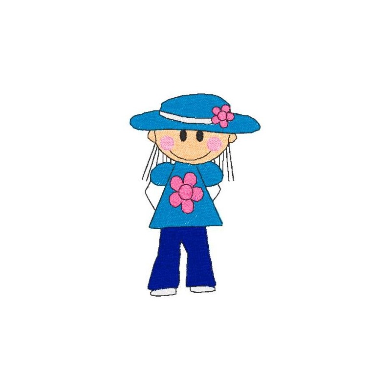 black-outline-girl-blue-hat