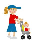mommy-with-stroller