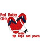 Red Raider Girls Applique