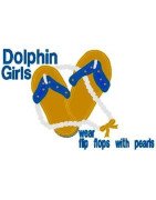 Dolphin Girls Applique