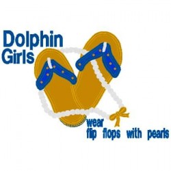 Dolphin Girls Applique