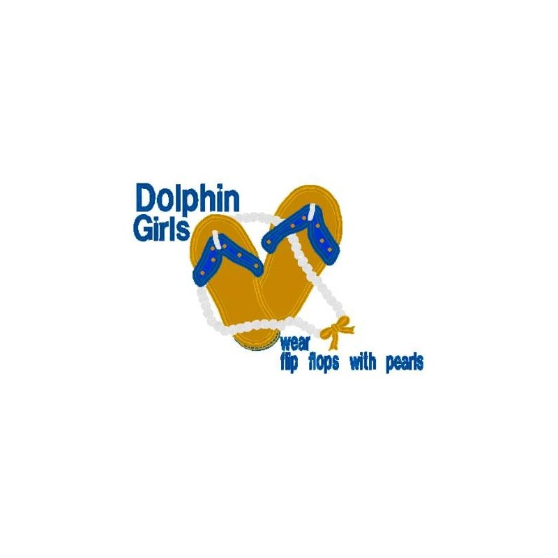 Dolphin Girls Applique