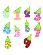 Birthday Hat Numbers
