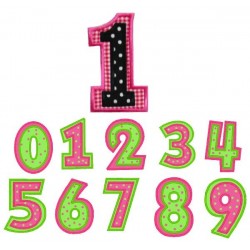 Double Applique Numbers