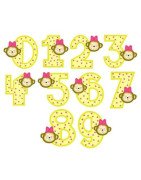Girl Monkey Numbers