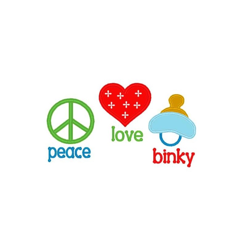 Love Peace Binky